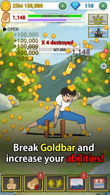 tap tap breaking hack full vàng