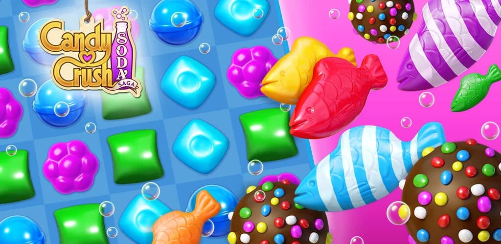 Tải Candy Crush Soda Saga MOD + APK 1.239.5 (Vô hạn moves, Mở khóa)