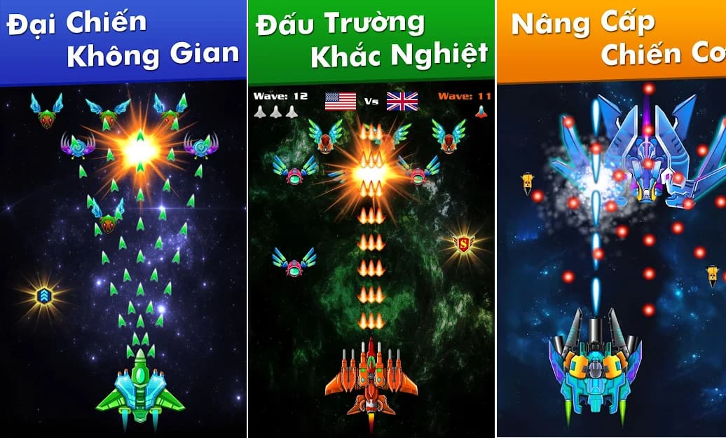 tải Galaxy Attack Alien Shooter mod tiền