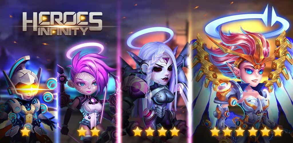 Tải Heroes Infinity MOD (Vô Hạn Tiền, Kim Cương) + APK 1.37.7