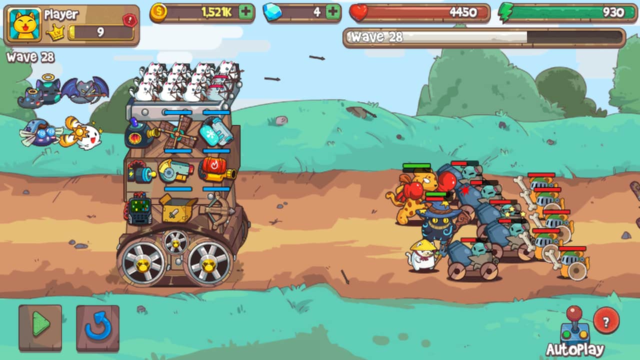 Tải CatnRobot Đội Quân Mèo MOD (Vô Hạn tiền, Hack Full Kim Cương) + APK 4.0.4