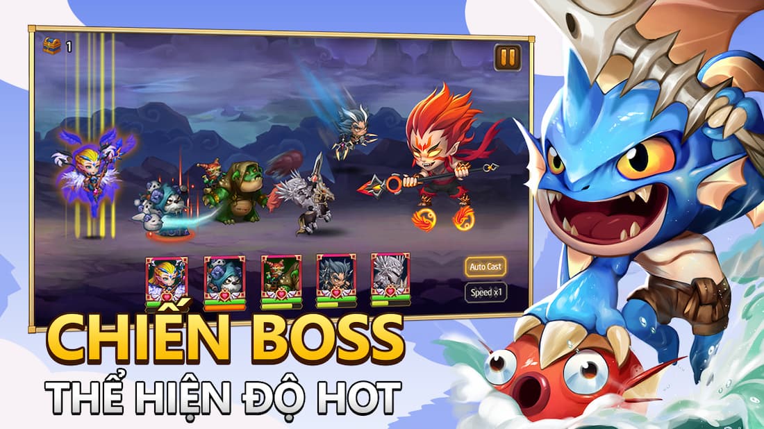 Tải Heroes Legend MOD (Menu, Auto Win) + APK 2.7.3