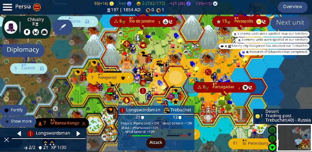 Tải Unciv MOD (Menu, Vô Hạn Tiền) + APK 4.7.18