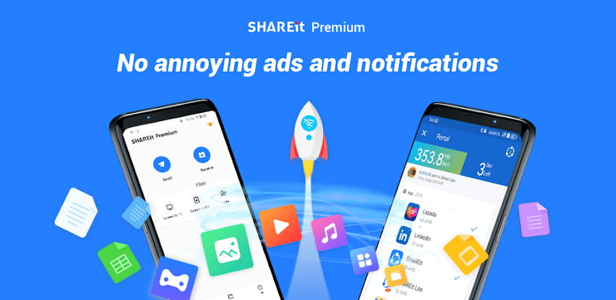 Tải SHAREit Premium MOD (Mở khóa Premium) +APK 1.1.68