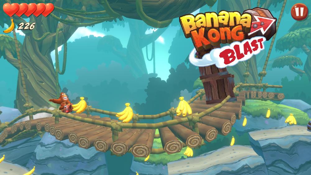 Banana Kong Blast MOD APK - Khỉ Kong và khẩu súng thần công