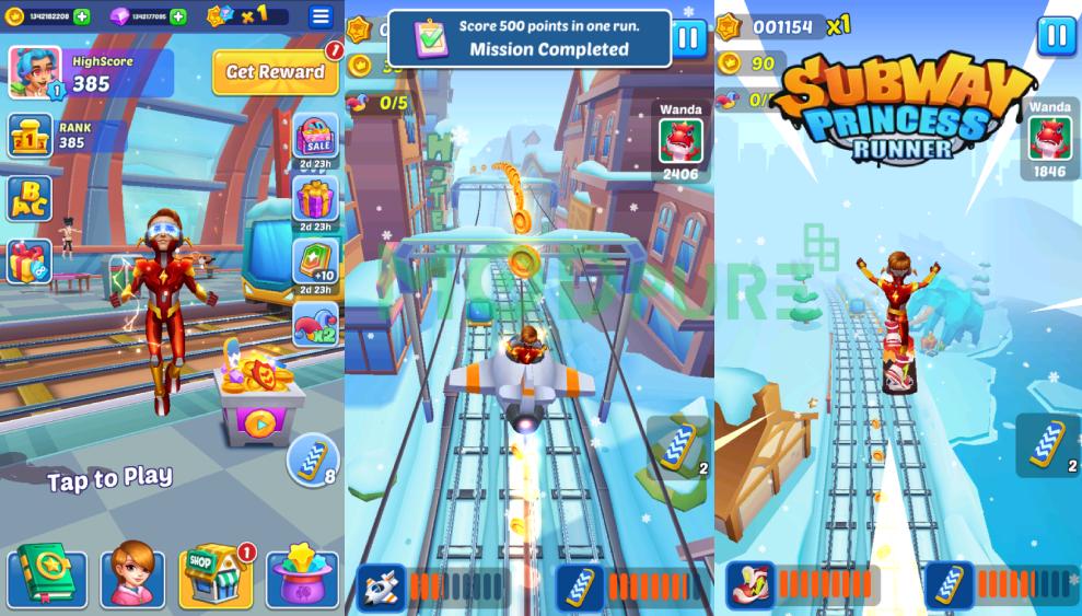 Subway Princess Runner - Một trò chơi chạy vô tận cực hay