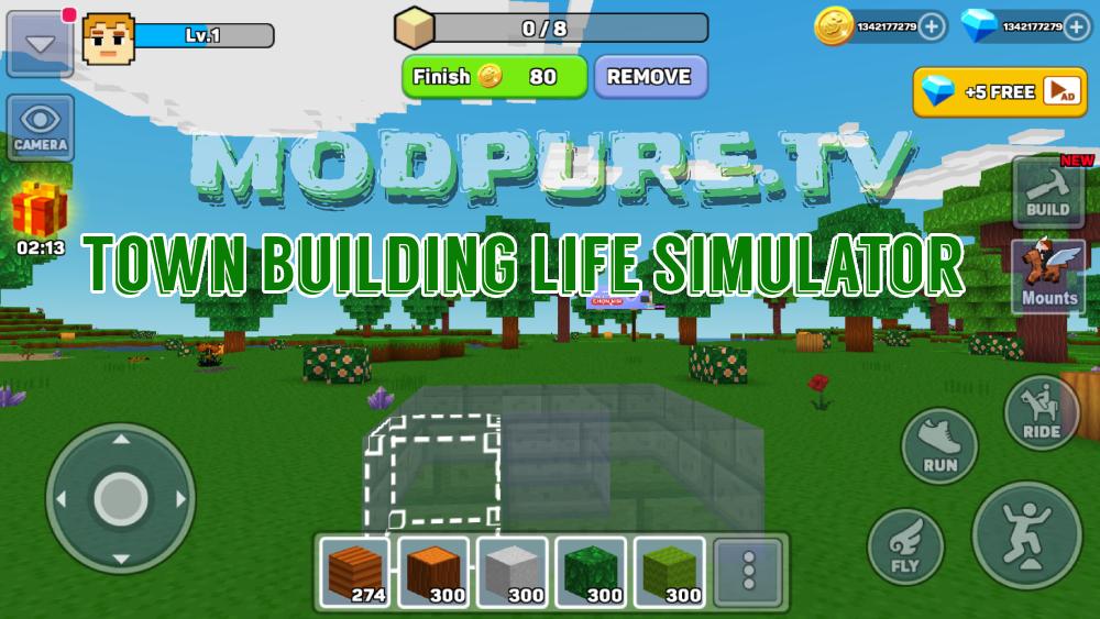 Unduh Town Building Life Simulator MOD (Uang Tak Terbatas) + APK 4.0.46