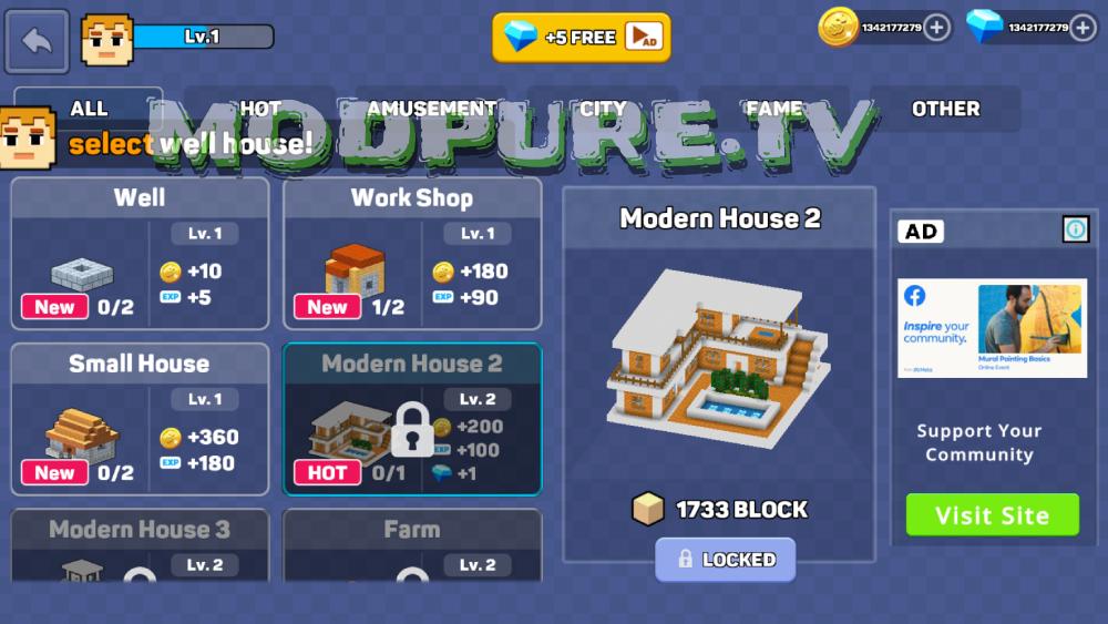 Town Building Life Simulator MOD APK