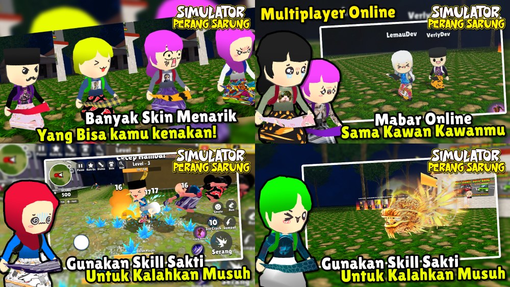 Simulator Perang Sarung 3D MOD (sınırsız coins) + 49 APK İndir