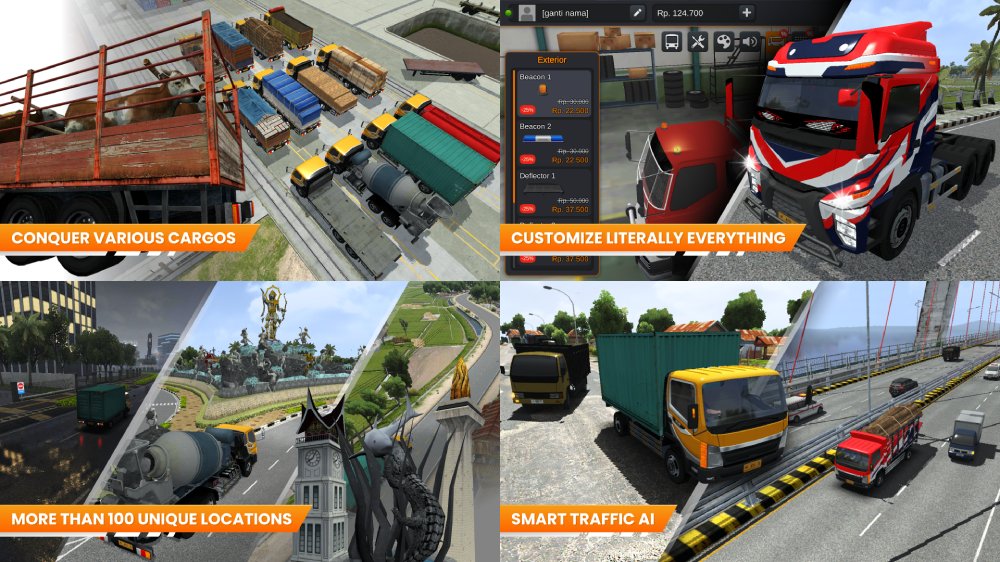 Tải Truck Simulator Indonesia MOD (Vô hạn nhiên liệu) + APK 1.1