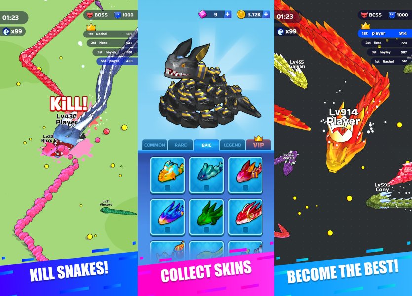 Tải Snake Clash MOD (Vô hạn tiền) + APK 60.0.0