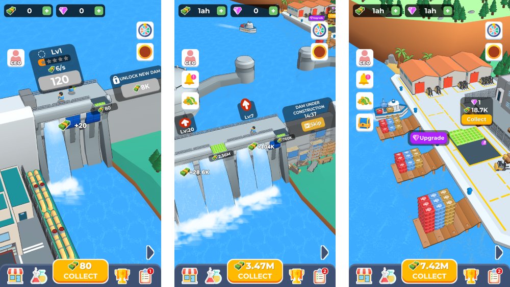 Tải Dam Builder MOD (Vô hạn tiền/Kim cương) + APK 0.6.9