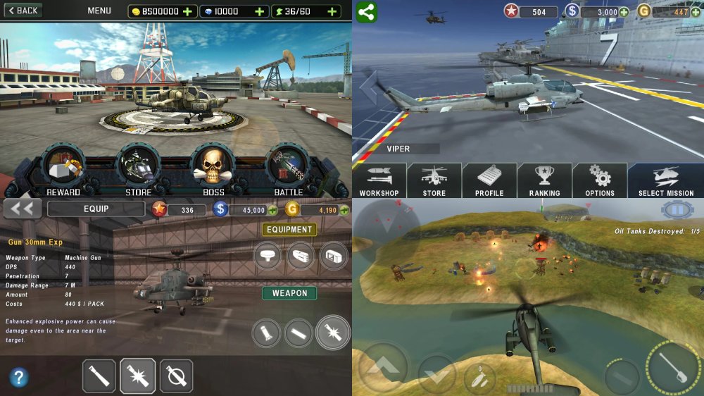 Tải Gunship Strike 3D hack