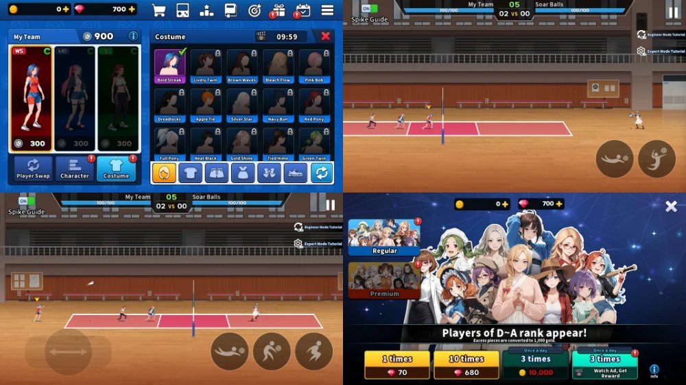 Tải VolleyBall King MOD (Vô hạn vàng/đá quý) + APK 1.2.9