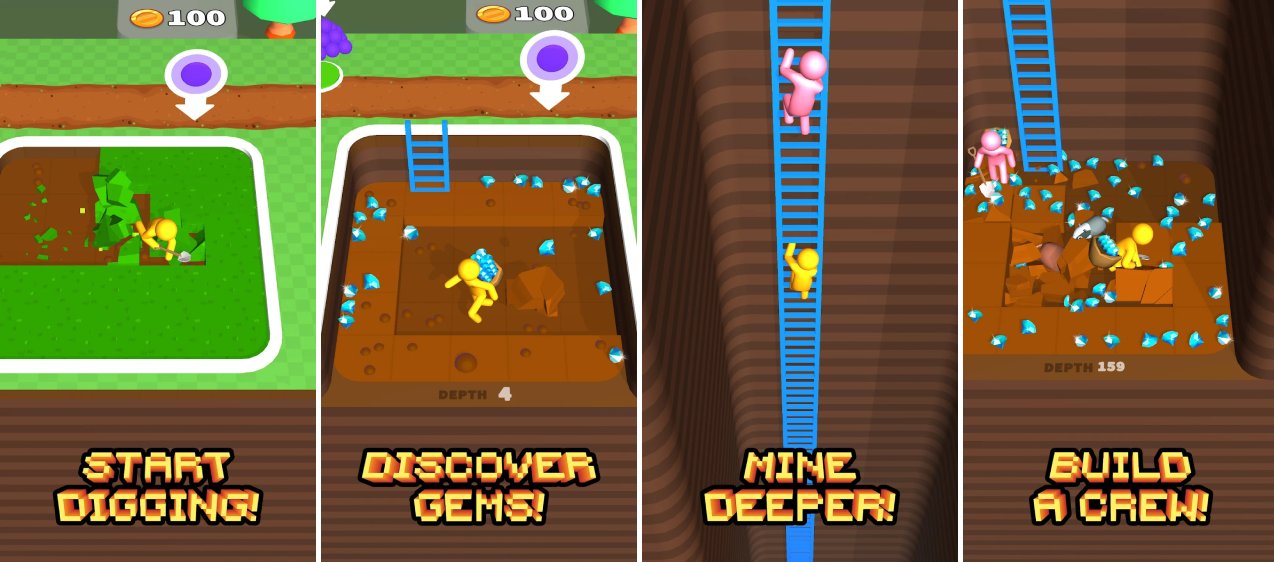 Tải Dig Deep MOD (Vô hạn Coins/Đá quý) + APK 15.0.0.4 cho Android