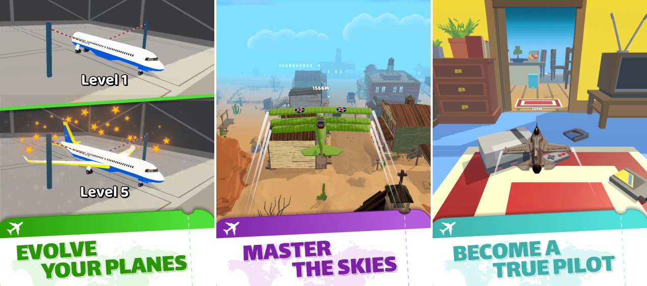 Tải Epic Plane Evolution MOD (Vô hạn Coins) + APK 1.6.38